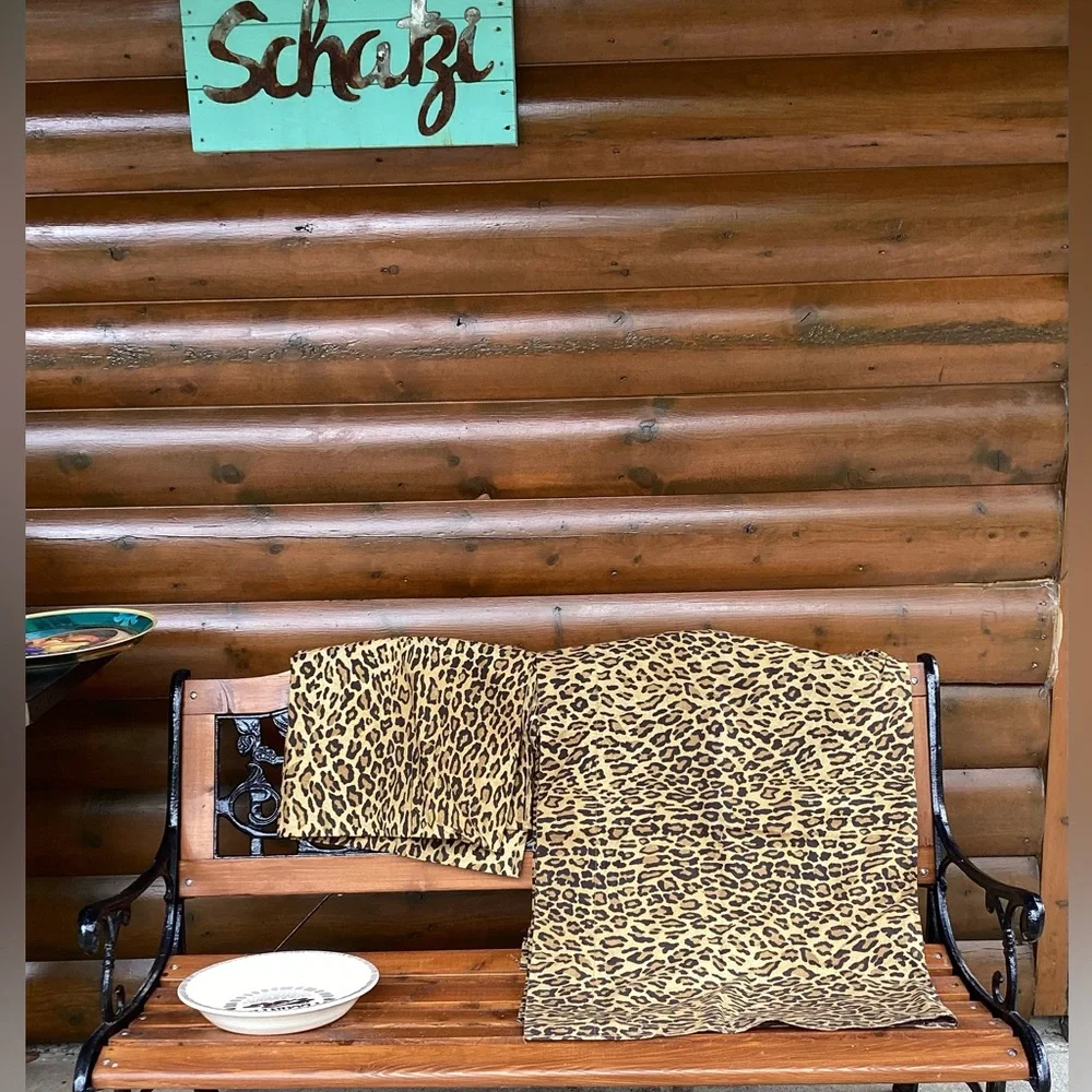 🐆 LEOPARD Ralph Lauren Aragon Print TWIN FLAT SHEET 🐆  NWOT  DEADSTOCK